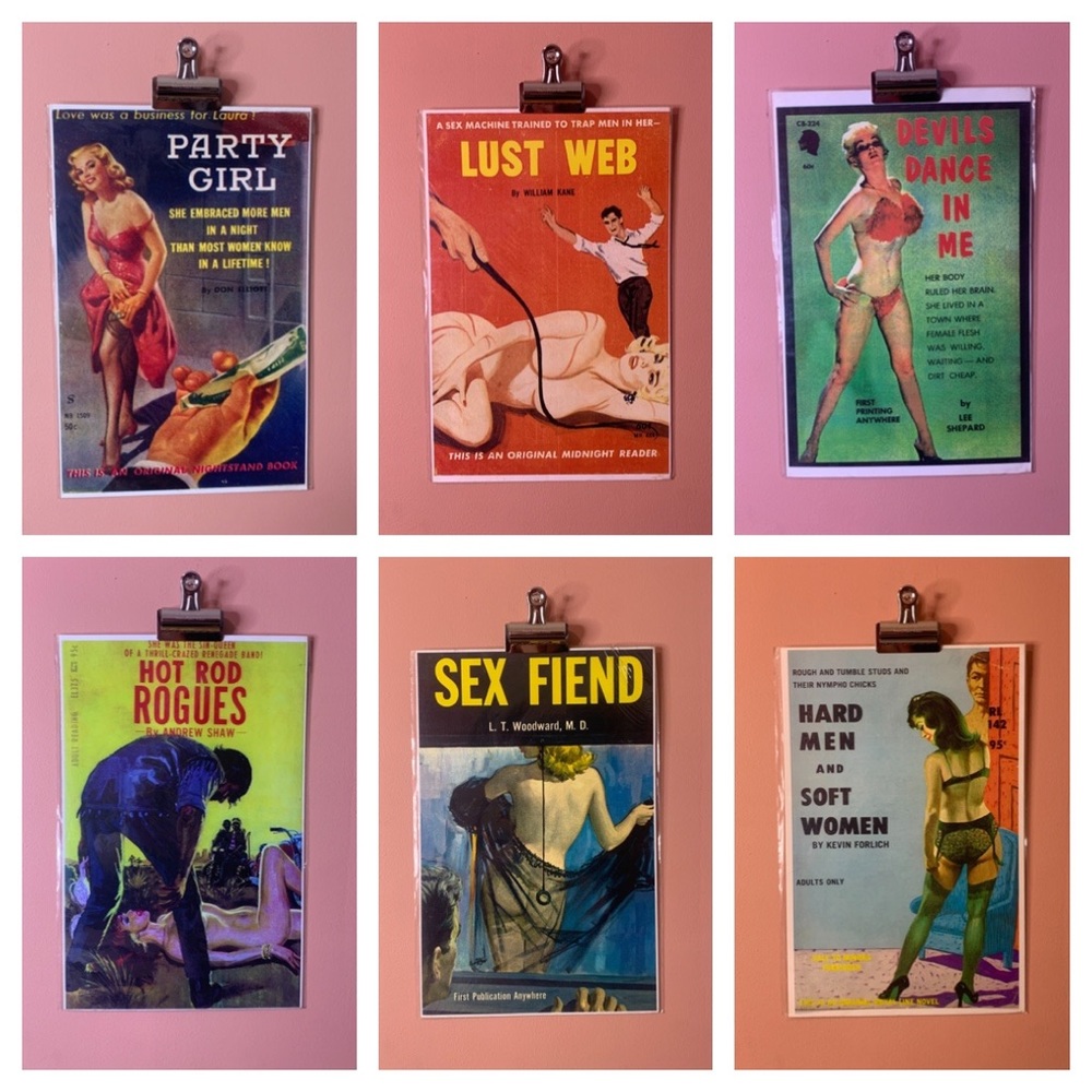 Lot of 11x17” Vintage Pulp Posters